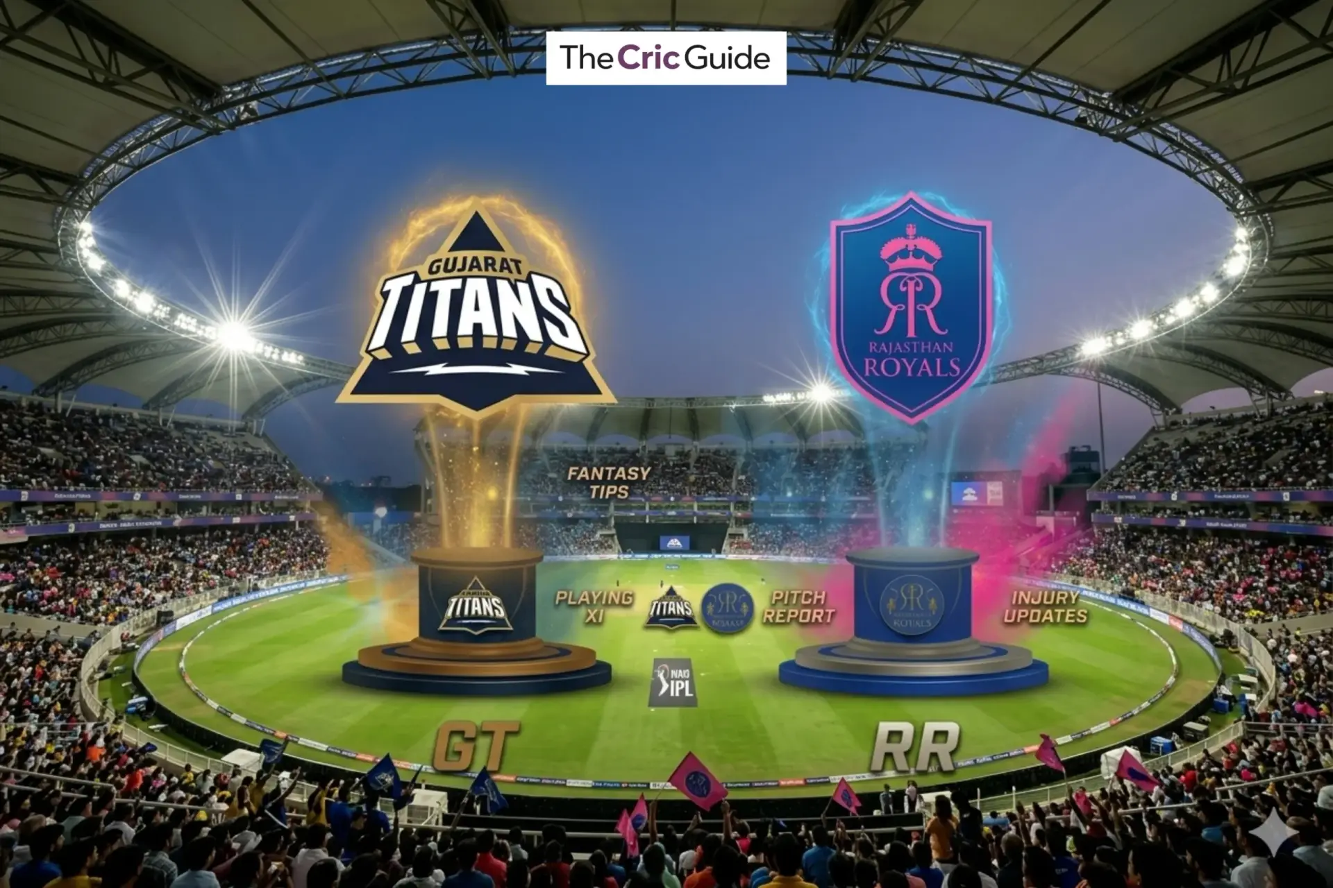 GT vs RR IPL match prediction 2026