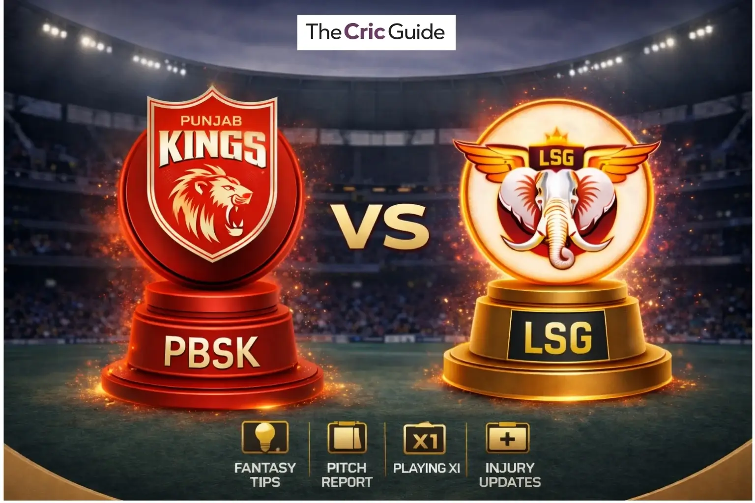 PBSK vs LSG Match Prediction 2026