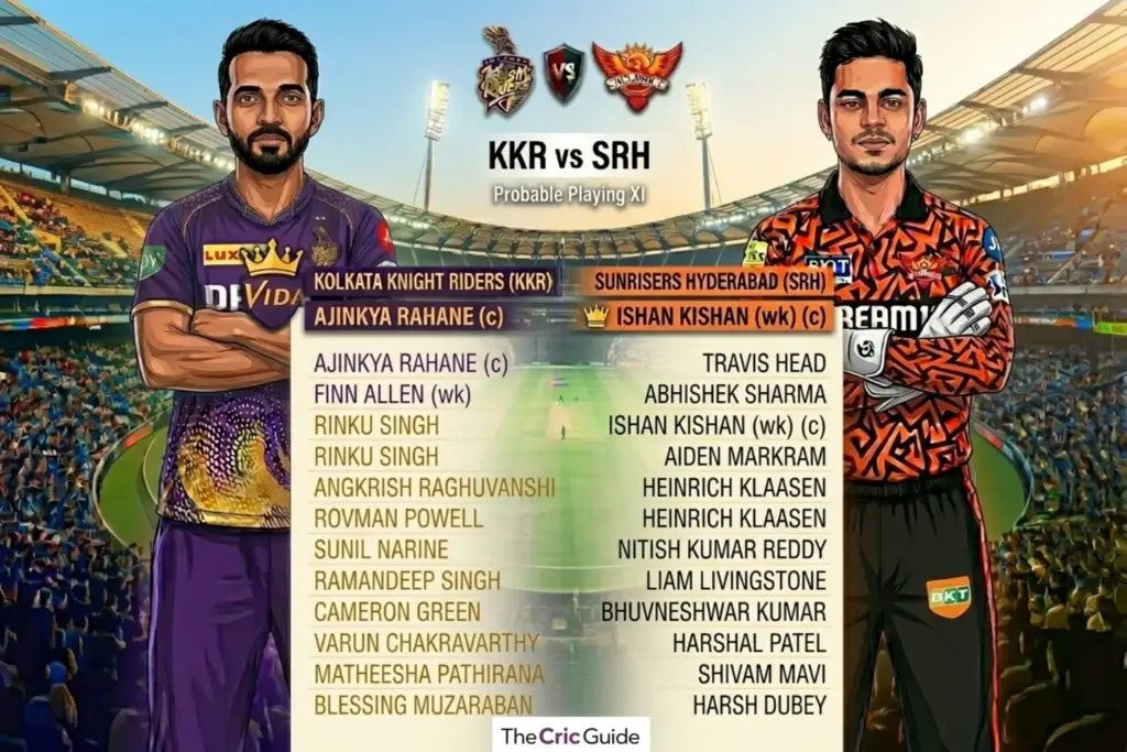 Probable Playing XI (Based on 2026 Squads)